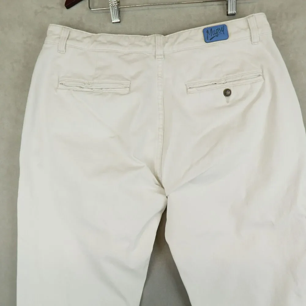 Mugsy Jeans North Shores Chino Khaki Pants Comfort Stretch Casual